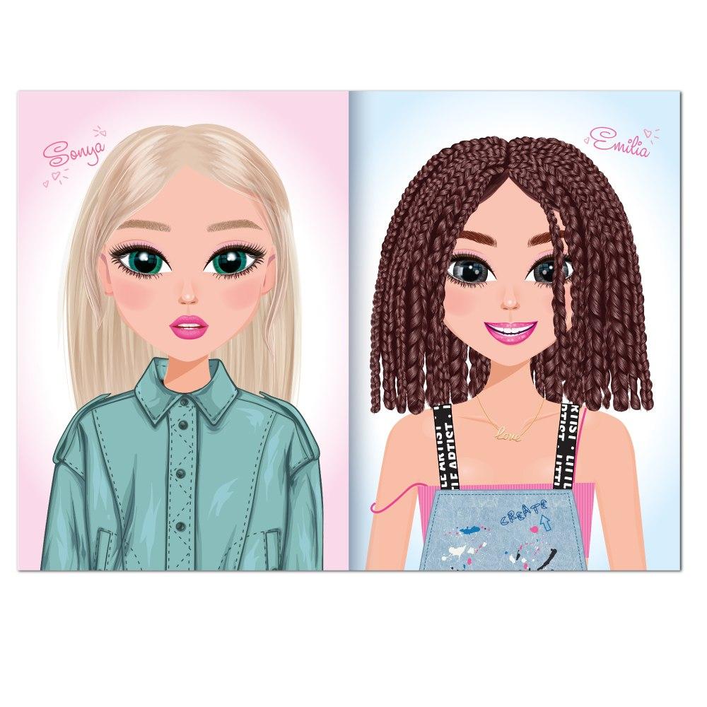Книга з наліпками Студія краси Hairstyle & Accessories (Апельсин) РМ-76-05 - 3
