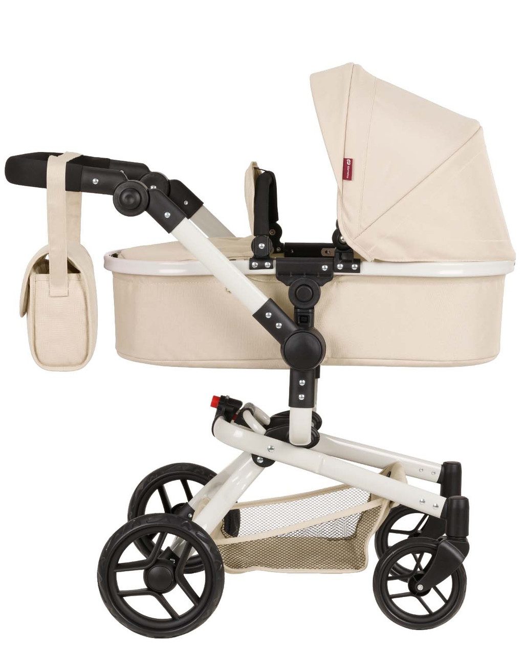 Коляска для ляльки 2 в 1 CARRELLO FORTUNA (з сумкою) 9695+BAG CREAM - 3