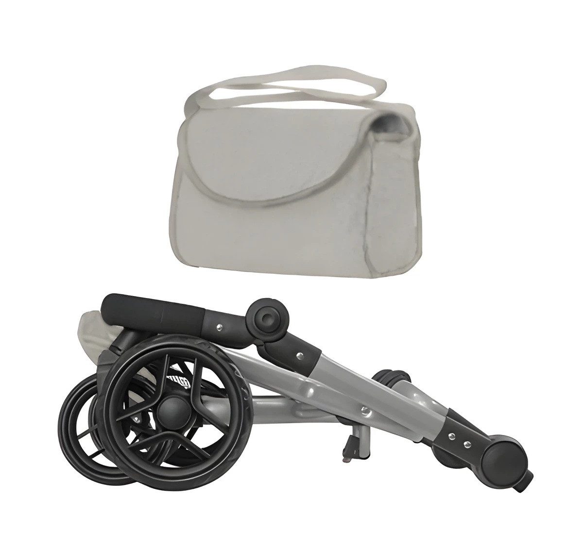 Коляска для ляльки 2 в 1 CARRELLO FORTUNA (з сумкою) 9695+BAG LIGHT GREY - 3