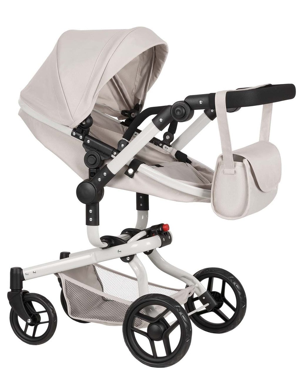 Коляска для ляльки 2 в 1 CARRELLO FORTUNA (з сумкою) 9695+BAG LIGHT GREY - 2