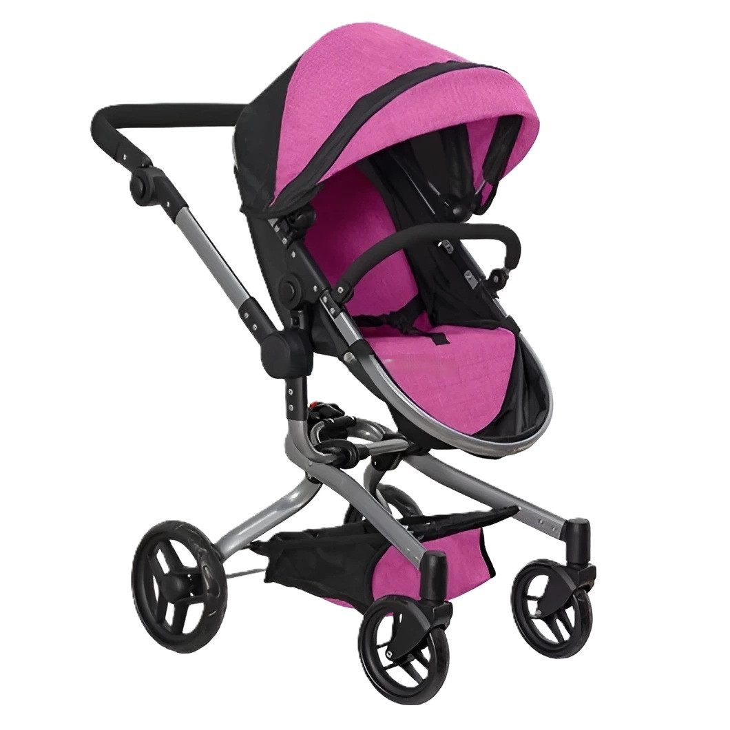 Коляска для ляльки 2 в 1 CARRELLO FORTUNA (з сумкою) 9695+BAG ROSE RED - 7
